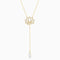 Swarovski Symbolic Lotus Necklace, White, Gold-tone Plated